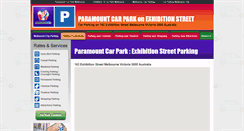 Desktop Screenshot of paramountcarpark.com.au